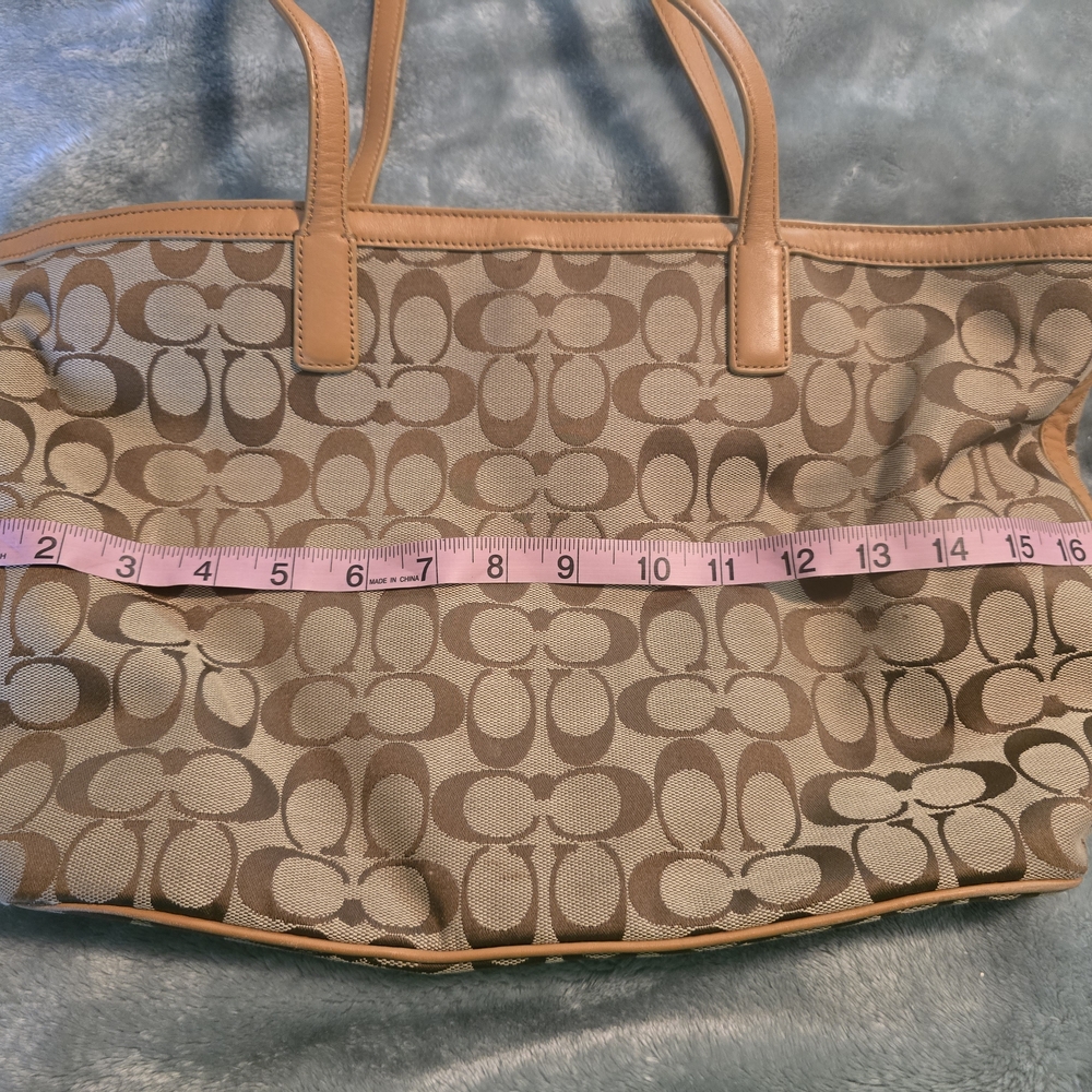 Coach Brown Signature Tote Bag